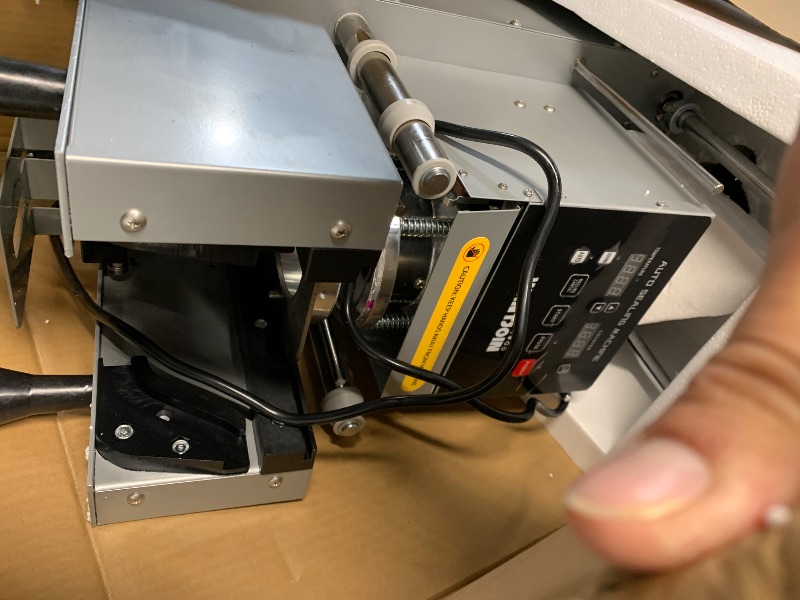 Photo 1 of WantJoin Cup Sealing Machine - Full Automatic Cup Sealer Machine 90/95mm 35.4/37.4in Electric Cup Sealing Machine 500-650 Cups/H Digital Control LCD Panel Cup Sealer for Bubble Milk Tea Coffee Grey