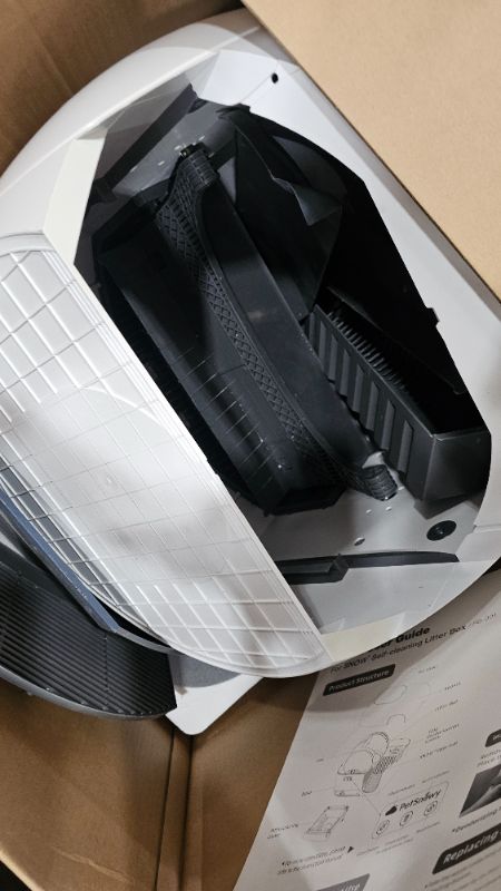 Photo 1 of ***PARTS ONLY****PetSnowy Self-Cleaning Automatic Cat Litter Box with Odor Control TiO2 System, Robot Litter Box with Auto-Packing, App Control, Large Cats & Multiple Cats (2025 Premium Version)