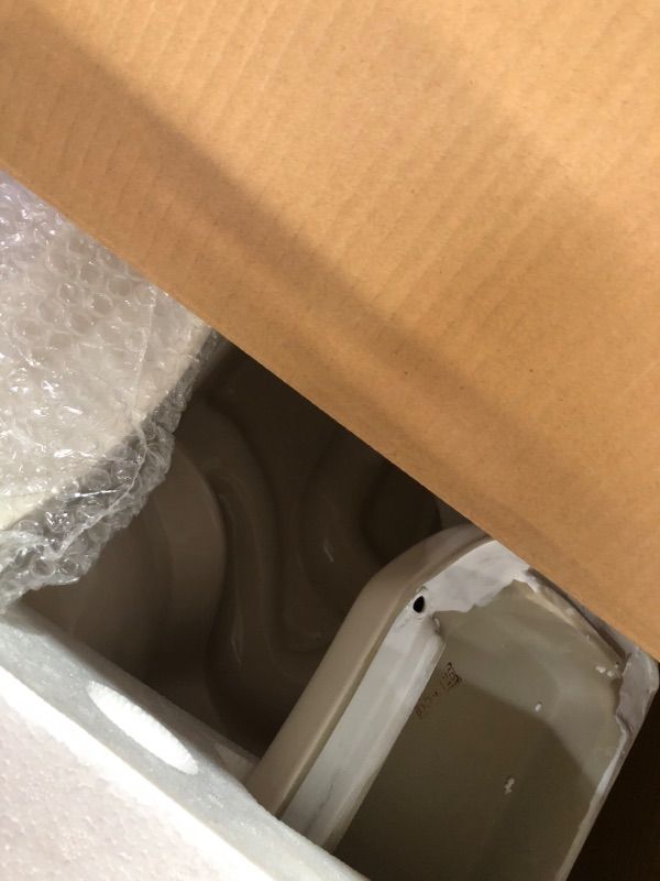 Photo 1 of *** TRUCK/TRAILER PICK UP** HOMLYLINK Tall Toilet 21 Inch for Seniors, Extra High Toilet, Comfort Bowl Heigh 21", Seat Height 22", Two-Piece Single Flush 1.28 GPF, 12 Inch Rough-in, Bone Color, for Small Bathroom ?