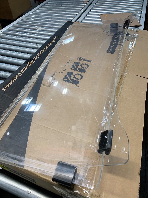 Photo 1 of (see all images) 10L0L Golf Cart Windshield for Club Car Precedent 2004-Up, Tempo, 2017-Up Onward, Clear/Tinted Fold Down Club Car