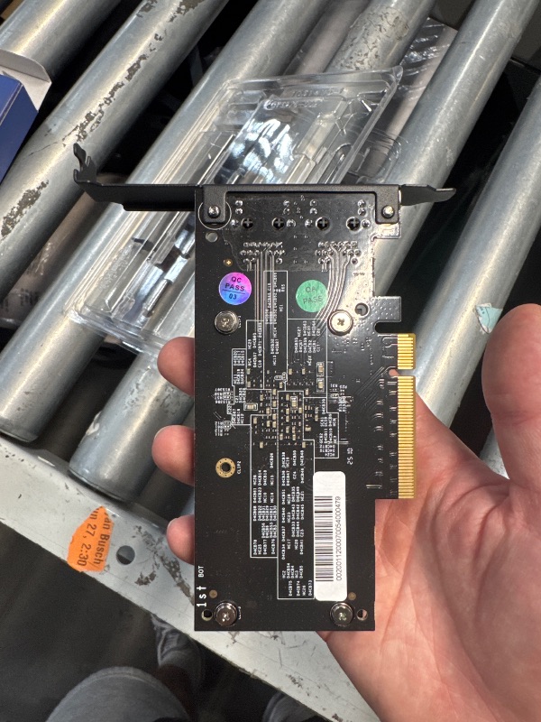 Photo 1 of (UNABLE TO TEST FUNCTIONALITY) (USED/FAIR) 10G PCI-E Network Card with 10Gbps Dual RJ45 Ports, Intel X540-T2 Conrtoller, VIMIN 10Gb Ethernet Adapter Card Compatible with PCI Express X8, X16, Support Windows/Windows Server/Linux/VMware