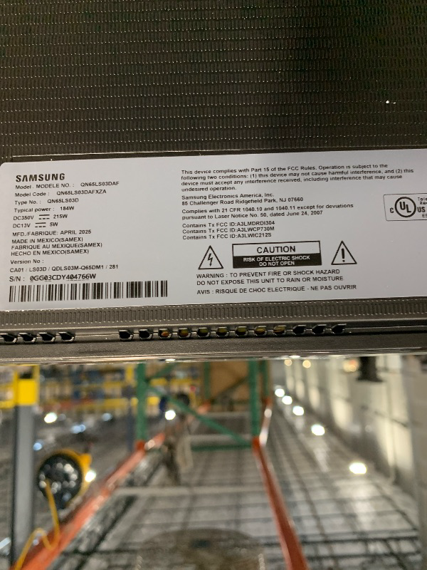 Photo 1 of Samsung 65-Inch Class QLED 4K LS03D The Frame Series Quantum HDR Smart TV w/Dolby Atmos, Art Mode, Anti-Reflection, Customizable Frame, Slim Fit Wall Mount with Alexa Built-in (QN65LS03D, 2024 Model)