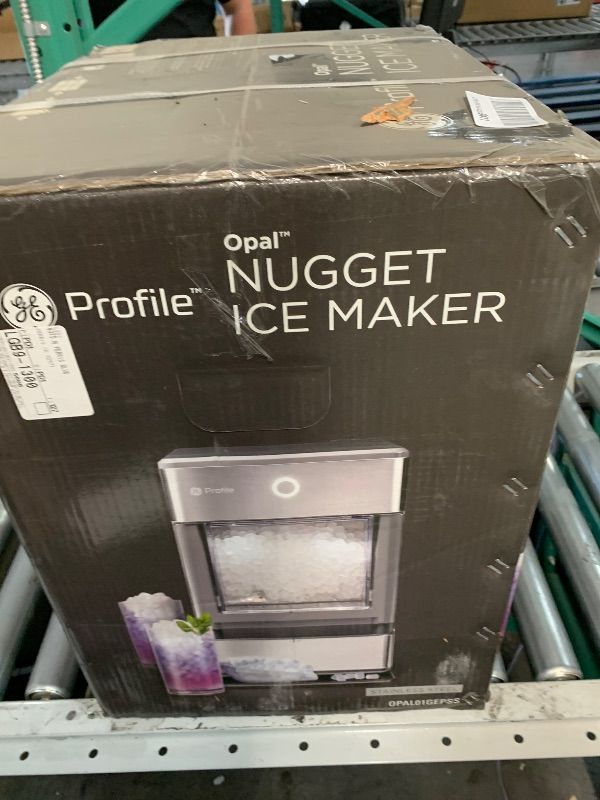 Photo 1 of GE Profile OPAL01GEPSS Opal | Countertop Nugget Ice Maker | Portable Ice Machine Complete with Bluetooth Connectivity | Smart Home Kitchen Essentials | Stainless Steel Finish | Up to 24 lbs. of Ice Per Day