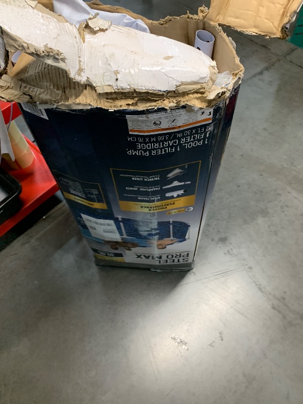 Photo 1 of ***PARTS ONLY **** Bestway: Steel Pro MAX - Round Swimming Pool Set - 12' x 30" Tropical - Above Ground, Tritech Construction, Filter Pump, Steel Frame, Click-Assembly