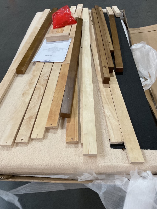Photo 1 of (Used)(see all images)(unknown if complete )queen bed frame white 
