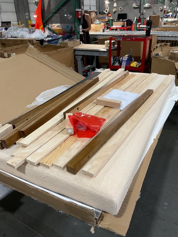 Photo 1 of (Used)(see all images)(unknown if complete )queen bed frame white 