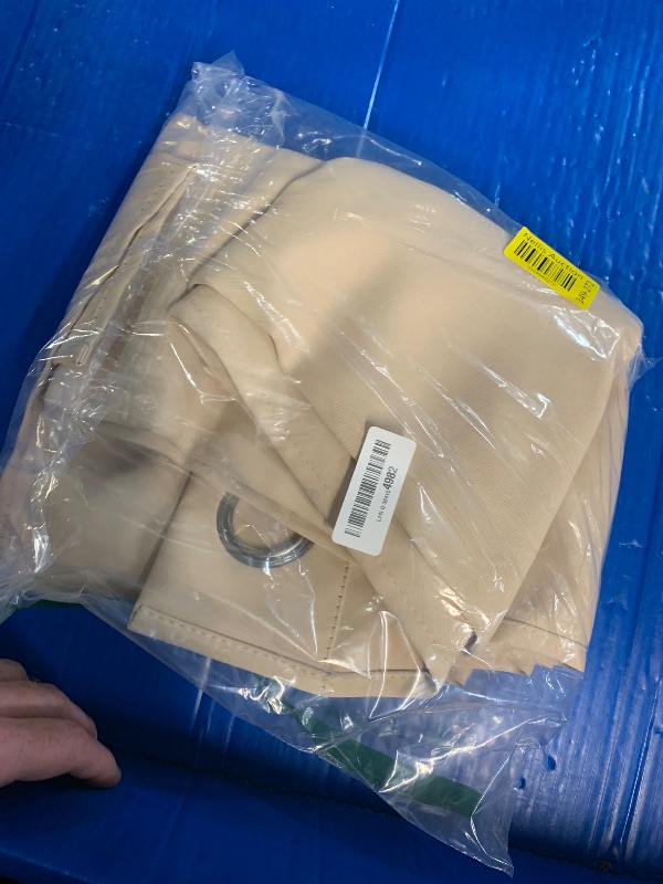 Photo 1 of (BAGGED) (USED/FAIR) NICETOWN Room Darkening Curtain Panels for Cafe, Biscotti Beige, 2 Panels, W42 x L78 -inch, Thermal Insulated Grommet Room Darkening Draperies/Drapes for Window