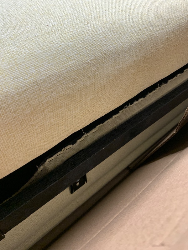 Photo 1 of *** PARTIAL SET - MISSING PARTS *** FAVSH Upholstered Sleeper Sofa,L Shaped Sectional Corner Couch with Storage Chaise and Pull-Out Bed,Modern Couches w/Cabinet Armrests & 3 Removable Back Cushions,for Living Room,Office,Apartment,Beige