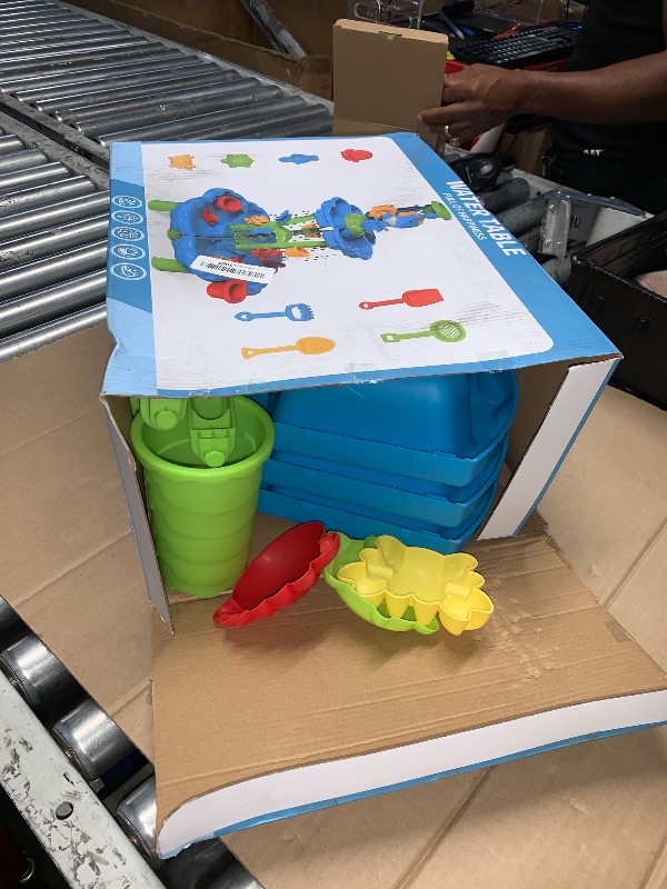 Photo 1 of (PARTIAL SET) NIPLOOOW Water Table for Toddlers 3-5, Kids Sand Water Table, Water and Sand Activity