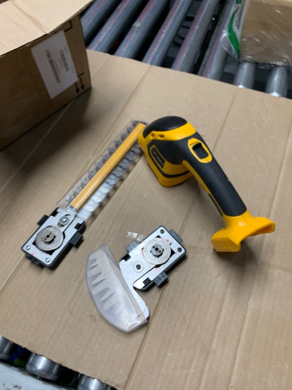 Photo 1 of ***(HEAVILY USED/ MINOR DAMAGE)***HEINPRO Cordless Hedge Trimmer Compatible with DEWALT 20V MAX ers Grass Shears Handheld for Yard, Garden, Lawn Care