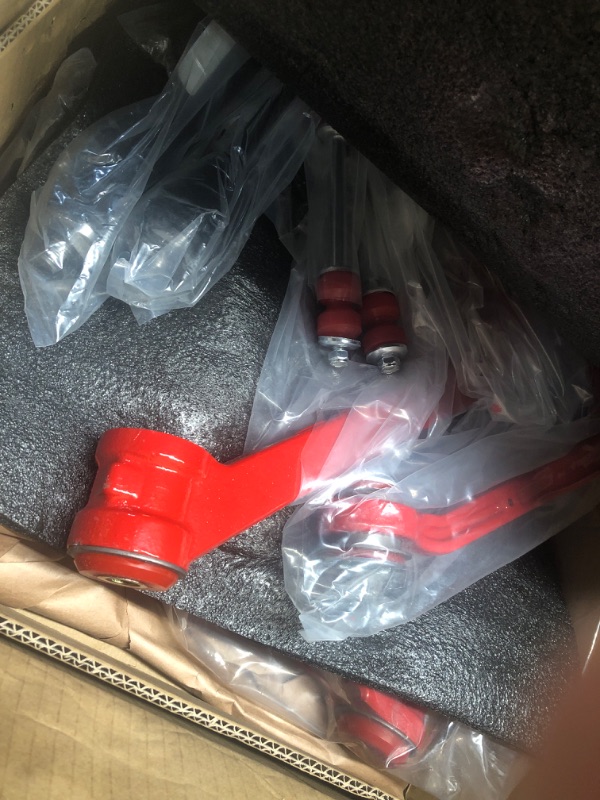 Photo 1 of (PARTIAL SET) (UNTESTED) 10pc Front End Lower & Upper Control Arms Suspension Kit for Chevy GMC Silverado Sierra Suburban Yukon XL 1500 Tahoe Cadillac Escalade ESV EXT, 4 Control Arms w/Ball Joints 4 Tie Rods 2 Sway Bars