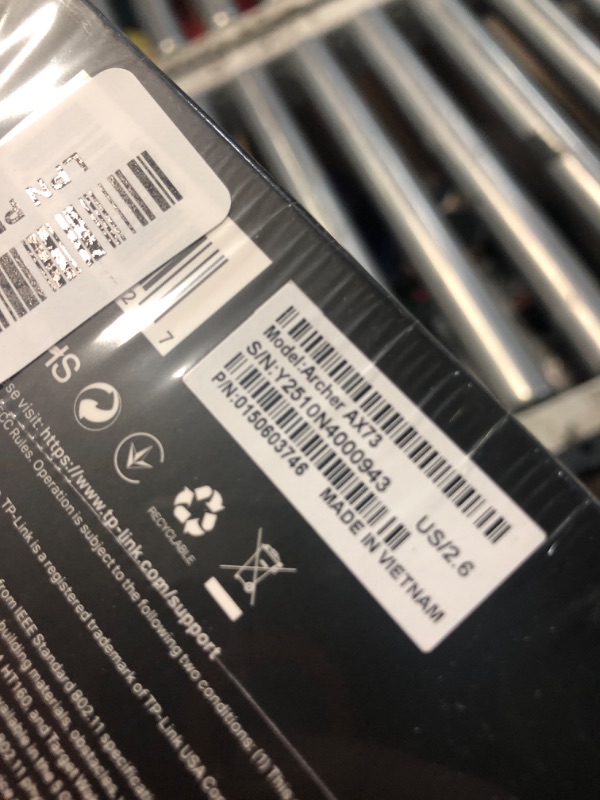 Photo 1 of *** FACTORY SEALED***TP-Link AX5400 WiFi 6 Router (Archer AX73)- Dual Band Gigabit Wireless Internet Router, High-Speed ax Router for Streaming, Long Range Coverage