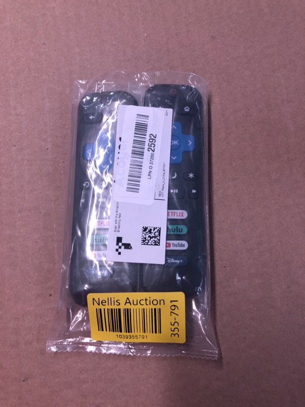 Photo 1 of (Pack of 2) Replacement-Remote-Control for Roku-TV,Compatible for TCL Roku/Hisense Roku/Onn Roku/Philips Roku Smart TVs(Not for Roku Stick and Box)