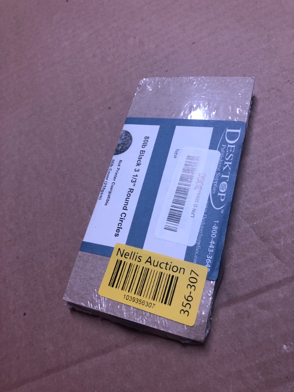 Photo 1 of *** FACTORY SEALED*** Black Circle Cardstock - 3 1/3 Inch Round - 60 Pieces - Thick 80lb Cover Paper Circle Cutouts - Circle Paper Cut outs For Mum Backing, Crafts & Scrapbooks