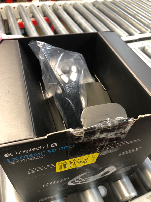 Photo 1 of ***(HEAVILY USED/ MINOR DAMAGE)***Logitech G Extreme 3D Pro USB Joystick for Windows - Black/Silver