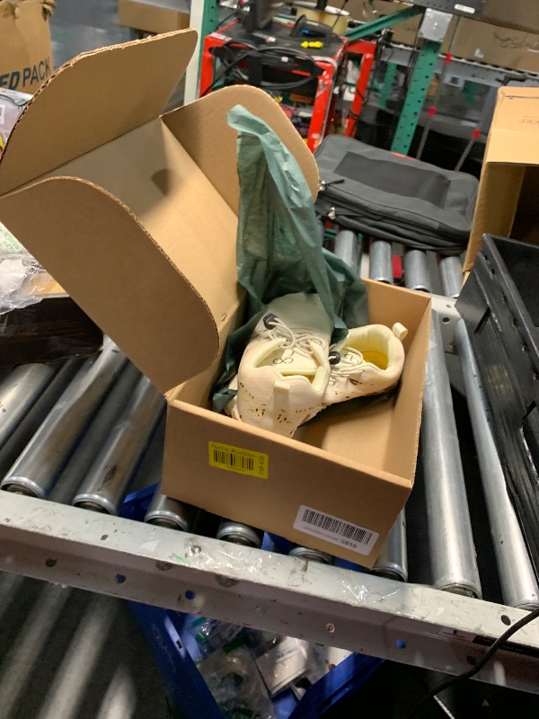 Photo 1 of (8.5 Women/7 Men) (USED/FAIR) XIHALOOK Athletic Slip on Hiking Shoes Womens Mens Sports Barefoot Aqua Swim Water Walking Shoes Beige Brown, 8.5 Women/7 Men