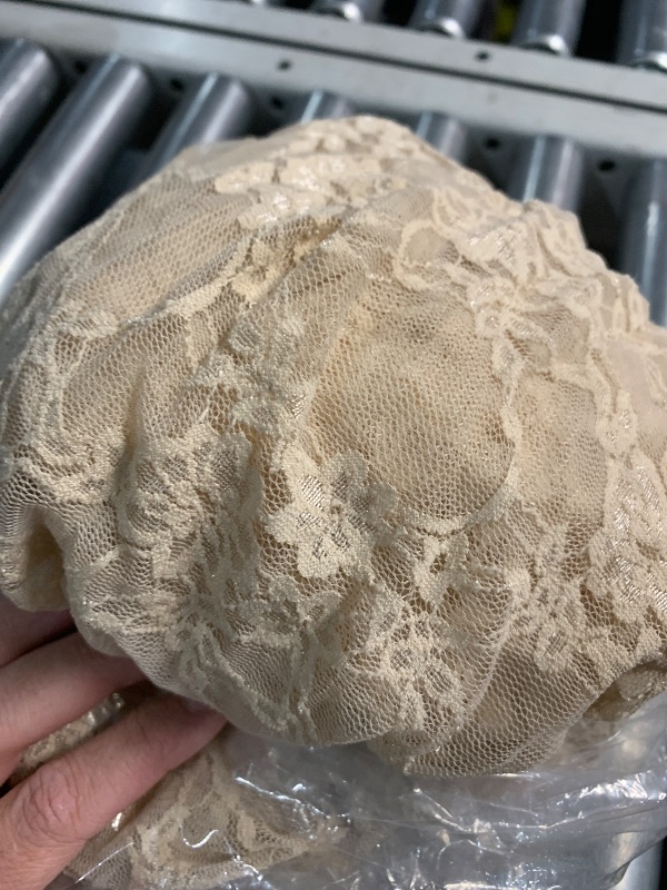 Photo 1 of ***(HEAVILY USED)***Saslax Off Shoulder Sweetheart Neckline Lace Maternity Dress for Photoshoot Slim Fitted Maxi Maternity Props Dresses for Photography Baby Shower Champagne X-Large