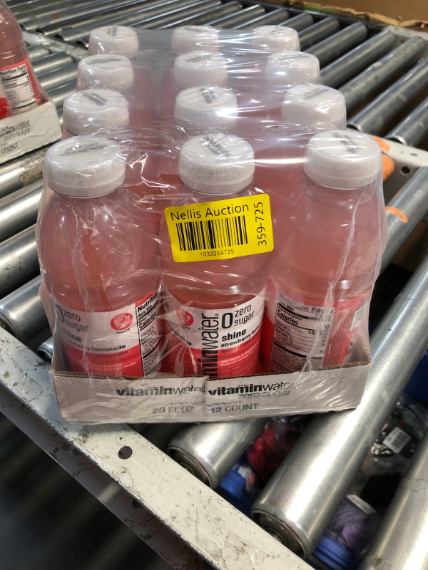 Photo 1 of (EXP:06/30/25) ***NON REFUNDABLE*** vitaminwater Shine Strawberry Lemonade Zero Sugar, Flavored Water Beverage, 20 fl oz Bottles, 12 Pack