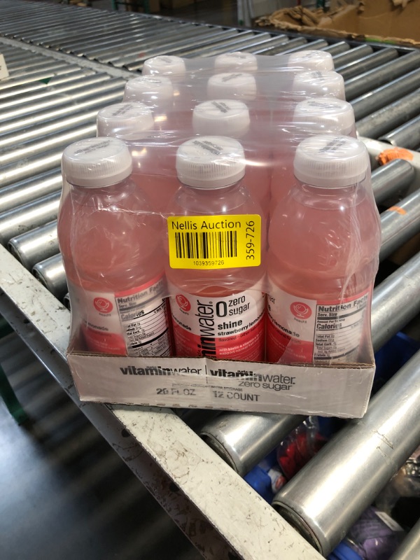 Photo 1 of ***((EXP:06/30/25))NONREFUNDABLE*** vitaminwater Shine Strawberry Lemonade Zero Sugar, Flavored Water Beverage, 20 fl oz Bottles, 12 Pack