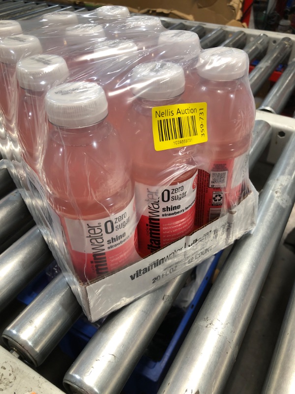 Photo 1 of ***((EXP:06/30/25))NONREFUNDABLE***  vitaminwater Shine Strawberry Lemonade Zero Sugar, Flavored Water Beverage, 20 fl oz Bottles, 12 Pack