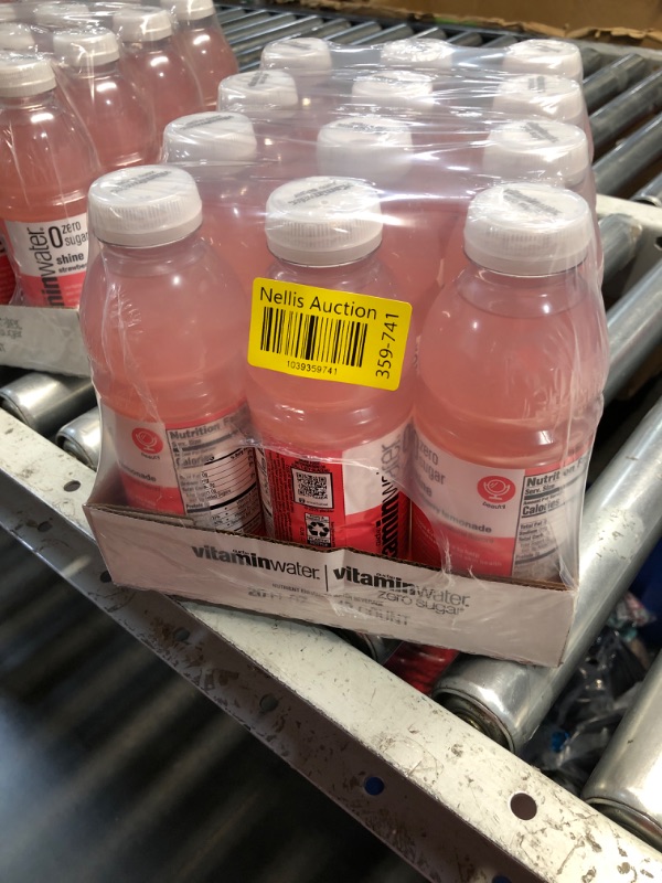 Photo 1 of ***((EXP:06/30/25))NONREFUNDABLE***  vitaminwater Shine Strawberry Lemonade Zero Sugar, Flavored Water Beverage, 20 fl oz Bottles, 12 Pack