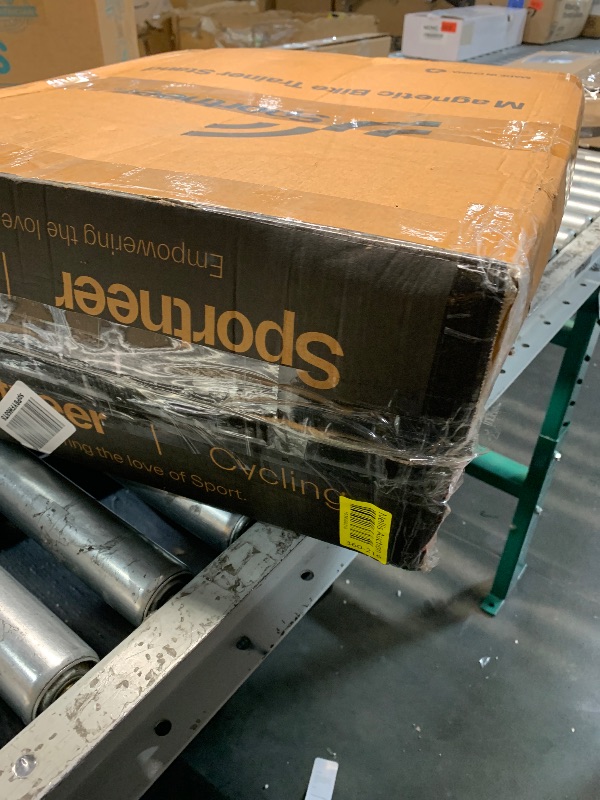 Photo 1 of (PARTIAL SET) Sportneer Bike Trainer - Magnetic Stationary Bike Stand for 26-28" & 700C Wheels - Adjustable 6 Level Resistance Indoor Bike Trainer Stand with Quick Release Lever & Front Wheel Riser Block - Blue