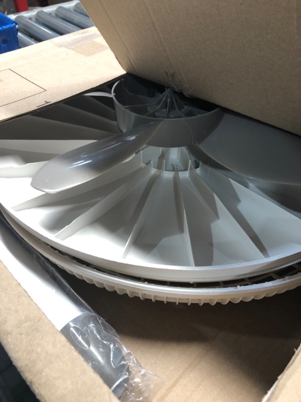 Photo 1 of (no remote) Lasko Cyclone Pedestal Fan, Adjustable Height, Remote Control, Timer, 3 Speeds, for Bedroom, Kitchen, Office and Living Room, 18", White, 1885, Large