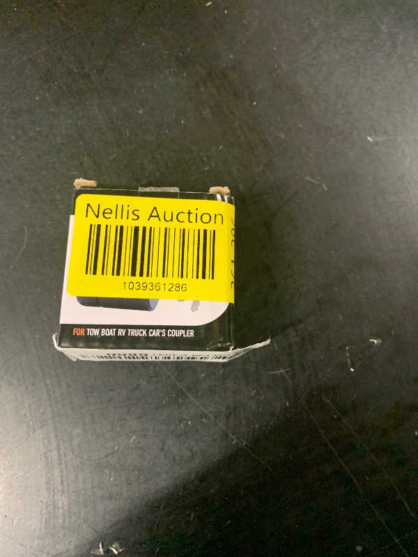 Photo 1 of RETRUE Trailer Tongue Coupler Lock, Trailer Hitch Lock,Dia 1/4 Inch, 3/4 Inch Span for Tow Boat RV Truck Car's Coupler, Black