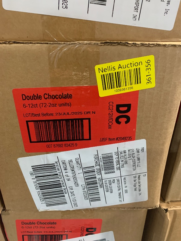 Photo 1 of ***(EXP:JULY 23, 2025***Lenny & Larry's The Complete Cookie, Big Time Brownie, Soft Baked, 8g Plant Protein, Vegan, Non-GMO, 2 Ounce Cookie (BOX OF 6-12CT)