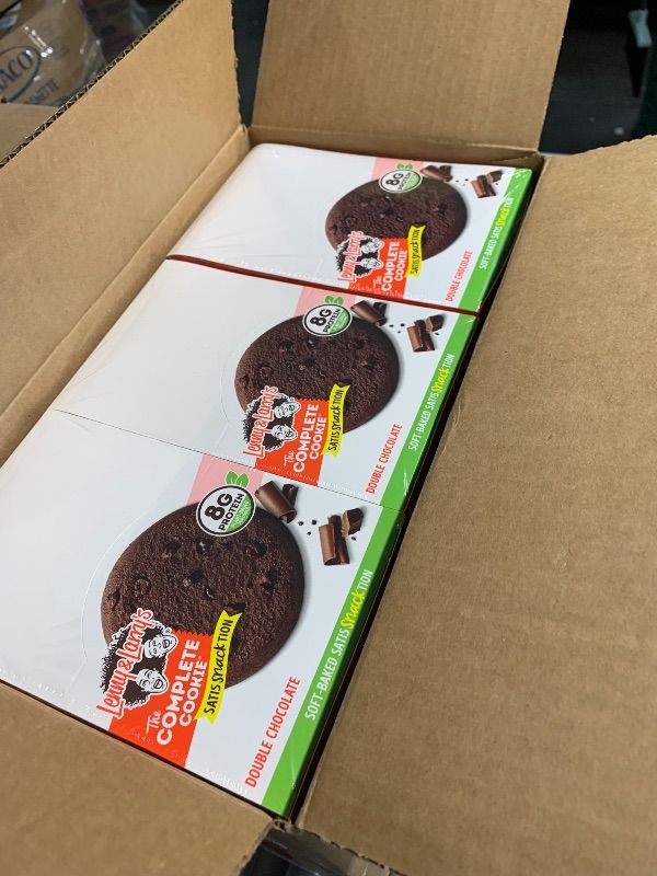 Photo 1 of ***(EXP:JULY 23, 2025***Lenny & Larry's The Complete Cookie, Big Time Brownie, Soft Baked, 8g Plant Protein, Vegan, Non-GMO, 2 Ounce Cookie (BOX OF 6-12CT)
