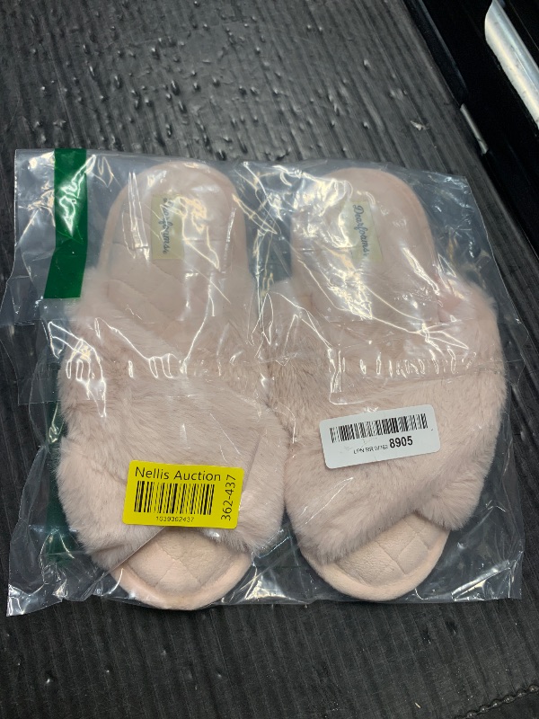 Photo 1 of (MEDIUM) (BAGGED) Dearfoams Womens Slide Slipper, Dusty Pink, Medium