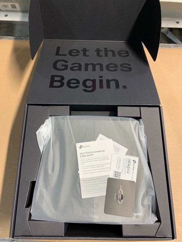 Photo 1 of TP-Link Tri-Band AXE5400 Wi-Fi 6E Gaming Router Archer GXE75 | 6-Stream 5.4 Gbps | 1×2.5G + 4×1G Ports, USB 3.0 | Exclusive Acceleration, Gaming Port & Panel, RGB Lighting | EasyMesh, HomeShield