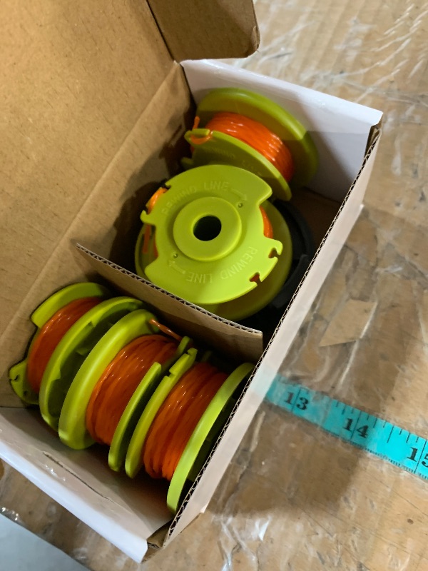 Photo 1 of A ANLEOLIFE .080 in Twisted Line Spool #AC80RL3 for RYOBI Cordless Auto-Feed String Trimmers 18v 24v and 40v, Replacement Model,11ft-Long(6 Spools & 1 Cap)