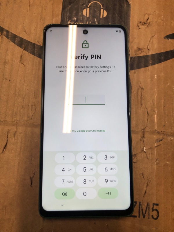Photo 1 of (LOCKED TO PREVIOUS OWNER) (PARTS) Motorola Moto G Power - 2025 | Unlocked | Made for US 8/128GB | 50MP Camera | Leaf Green