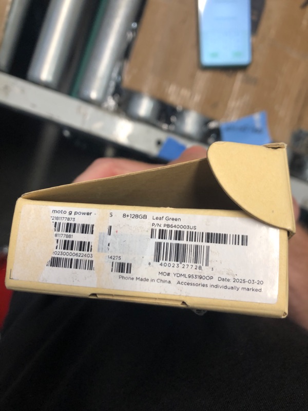 Photo 1 of (LOCKED TO PREVIOUS OWNER) (PARTS) Motorola Moto G Power - 2025 | Unlocked | Made for US 8/128GB | 50MP Camera | Leaf Green
