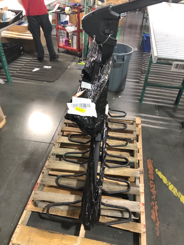 Photo 1 of (Missing straps and key) Thule Revert Verticle Hitch Bike Rack, Mountain Bike Rack for Trucks and Vans, Assisted Lift and Lower, 6 Bike Hitch Rack, e-Bike Compatible Verticle Rack, no Frame or Fork Contact
