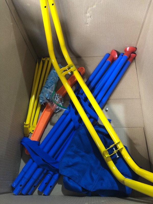 Photo 1 of (PARTS) (NOT A COMPLETE SET) FUNLIO Baby Jumper with Stand for 6-24 Months, Toddler Jumper for Indoor/Outdoor Play, Blue, Foldable with Stand