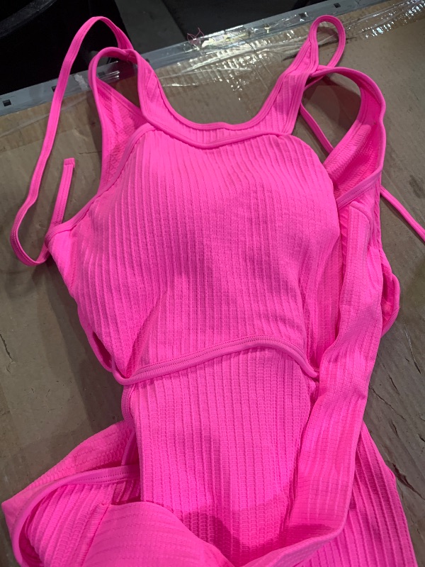 Photo 1 of (large) OQQ Women's One-Piece Swimsuits Tummy Control High Waisted Cross Bathing Suit 