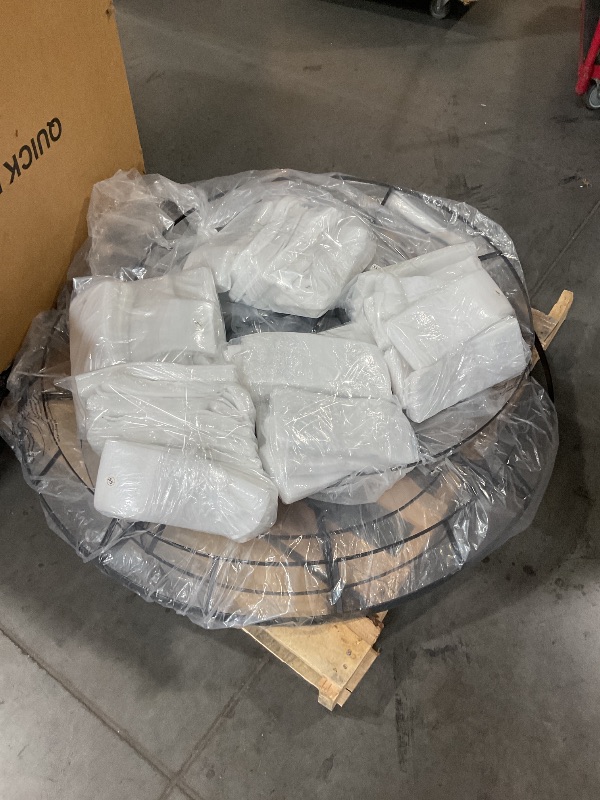 Photo 1 of (Used)(incomplete)  (truck/trailer pick up) Large Crystal Chandelier, 48’’ Black Farmhouse Chandelier, 9 Tier Luxury Crystal Pendant Light, for Living Room