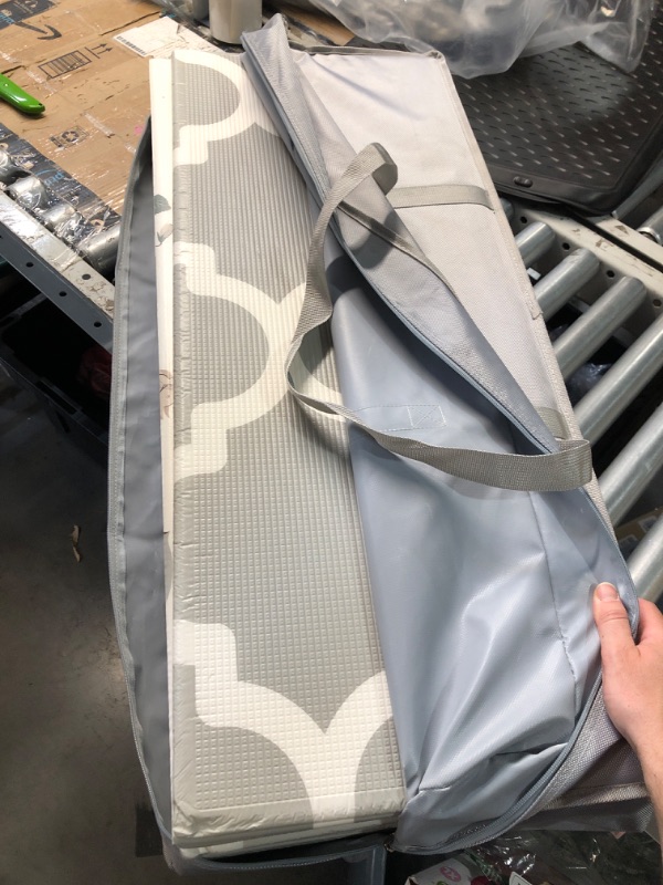 Photo 1 of (STYLE VARYS) Cuddle & Learn Playmat by Fortella, Foldable Foam Baby Play Mat for Floor, Extra Large & Padded for Tummy Time and Outdoors, Portable with Travel Case 