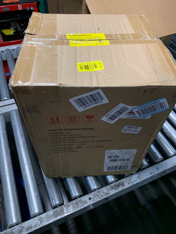 Photo 1 of ***(PARTS ONLY/ LARGE SPEAKER IS BLOWN)**Altec Lansing Sonic Boom - Waterproof Bluetooth Speaker with Phone Charger, IP67 Outdoor Speaker, 3 USB Charging Ports, 50 Foot Range & 20 Hours Battery Life