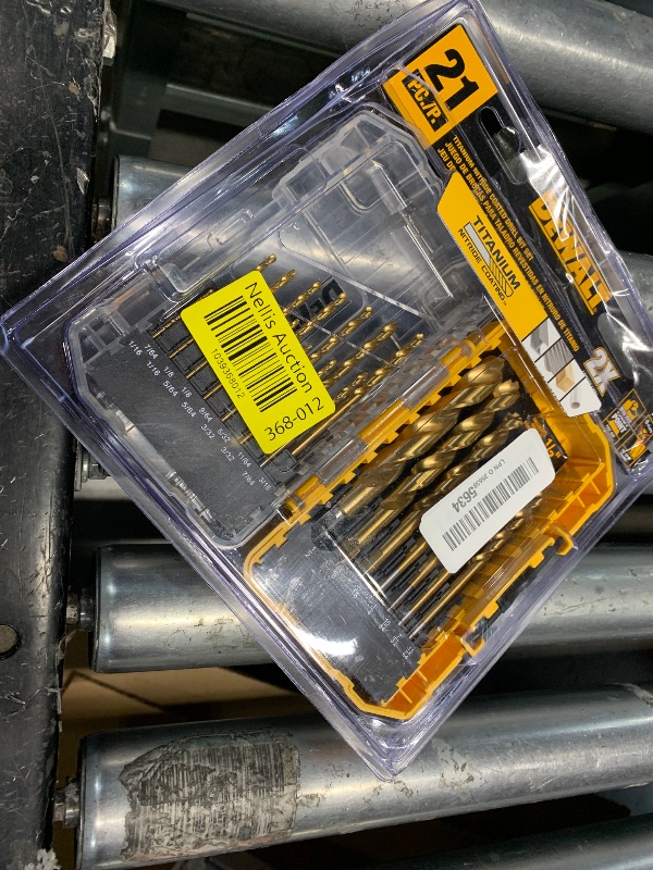 Photo 1 of DEWALT Titanium Nitride Coated Drill Bit Set, Pilot Point, 21-Piece (DW1361)