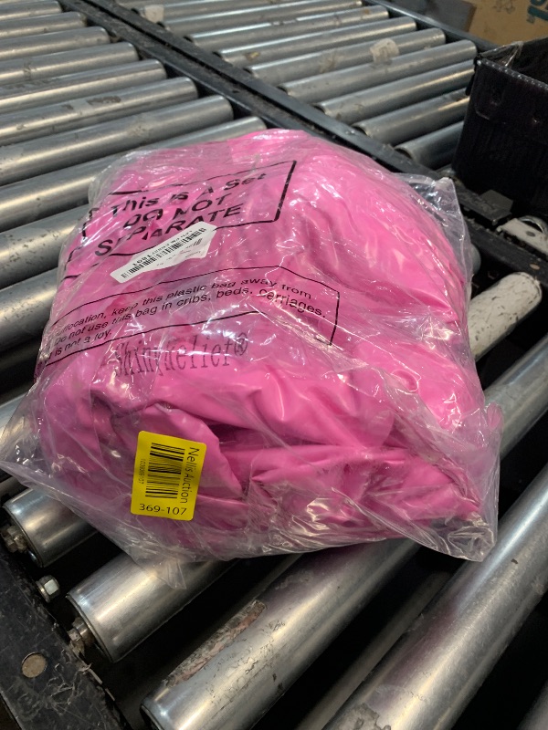 Photo 1 of ShinyRelief Seashell Pool Float 67 Inch Extra Large Inflatable Clam Air Filled Toy with Pearl Ball Pink Mermaid Shell Floating Ride on Raft Decor for Adult Birthday Swimming Summer(Pink LED)