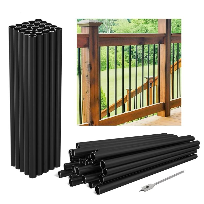 Photo 1 of (please see all images)  Aluminum Deck Balusters Hollow Round Deck Railing Spindles