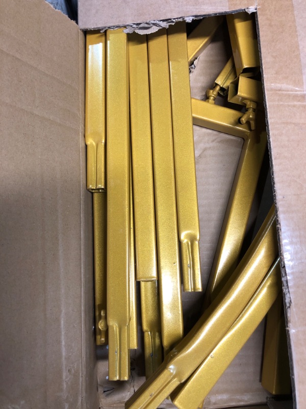 Photo 1 of ***PARTS ONLY***Wokceer Wedding Arch Backdrop Stand 7.2FT, 6FT Gold Metal Arch Stand Set of 2 for Birthday Party Wedding Ceremony Baby Shower Graduation Decoration