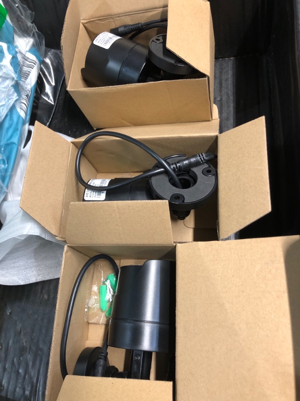 Photo 1 of 3000TVL Home Security System Surveillance DVR Camera Kits, 4pcs Wired 5MP PoE IP Night Vision Cameras Set with AI Motion Person Vehicle Detection, 4K NVR with 512GB Hard Drive for 24-7 Recording