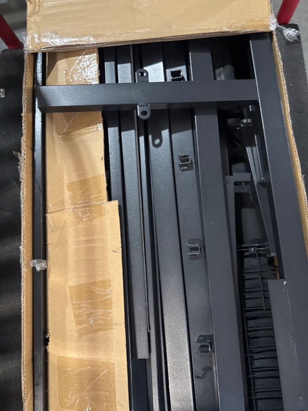Photo 1 of ***PARTS ONLY***Einhomn Queen Bed Frame with 2 Storage Drawers, Metal Platform Bed with Charging Station, Upholstered Button Tufted Storage Headboard, No Box Spring Needed, Noise-Free, Easy Assembly, Black