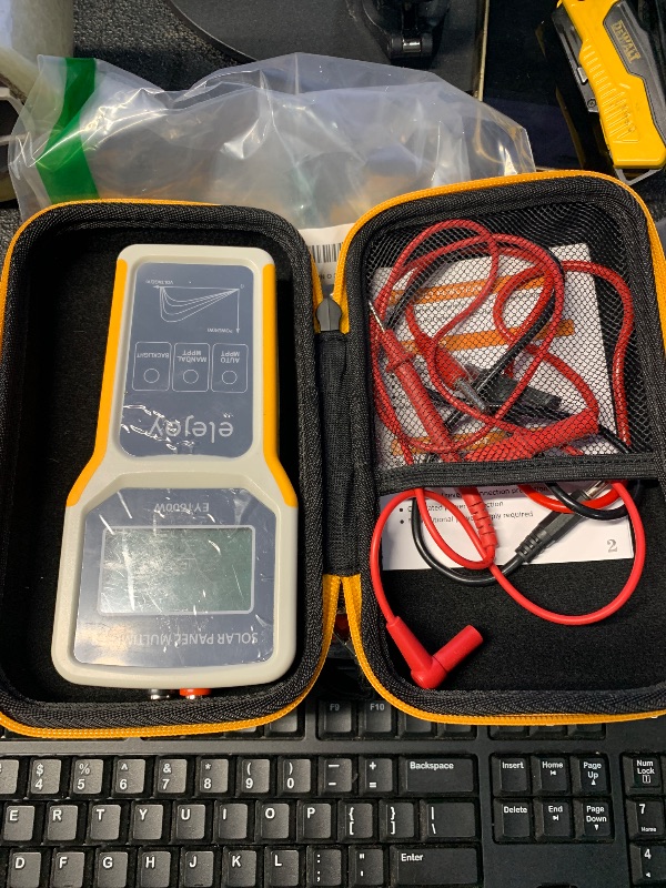 Photo 1 of **USED*8VISLONE Solar DC/AC Power Meter Solar Panel Tester 1600W Photovoltaic Panel Multimeter MPPT Open Circuit Voltage Test Device Maximum Power Point Voltage Current Power Test Meter LCD Display with Backl