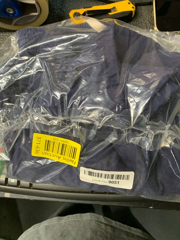 Photo 1 of (USED/FAIR) Hanes Comfortblend Essential Jogger Pants, Drawstring Sweatpants for Women, 100% Cotton Jersey, 29", Athletic Navy SMALL