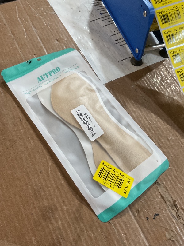 Photo 1 of (2 Pairs) Pigskin Non-Slip High Heel Cushion Inserts Arch Support, Shock & Sweat Absorption, Adhesive Shoe Insoles for Dress Shoes Flats Boots Sandals Relief Blister Callus Pain, Fits Women 8-12 Size